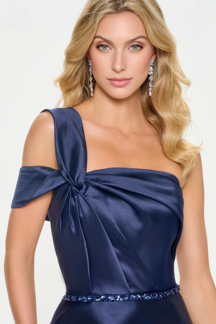 Cameron Blake by Mon Cheri CB207 Mikado Pongee Lining Dress