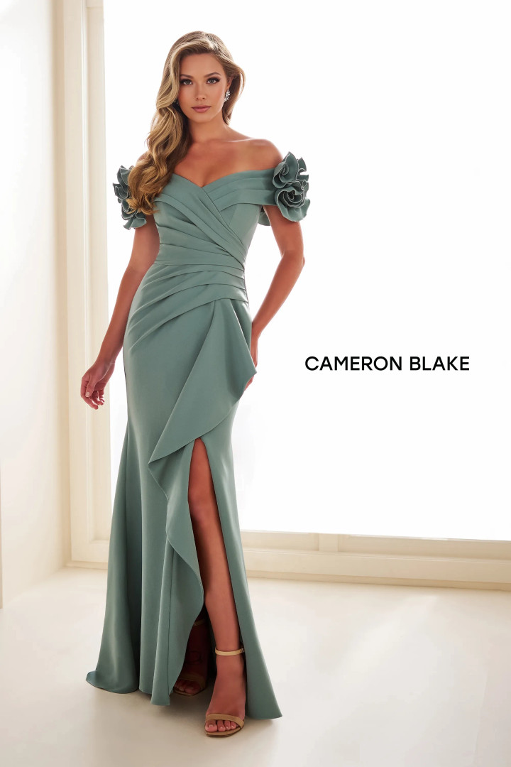 Cameron Blake by Mon Cheri CB209 Stretch Crepe Long Dress