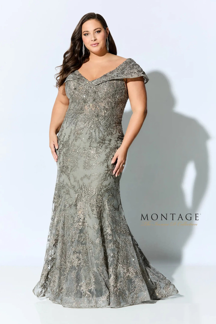 Ivonne D by Mon Cheri 221D42 Beaded Lace Beading Long Dress