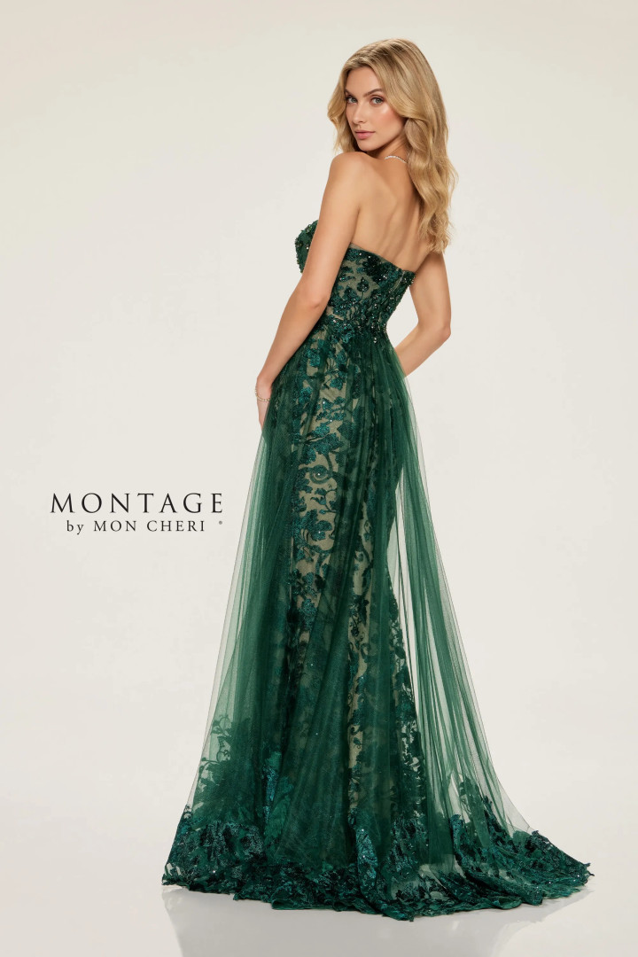 Montage by Mon Cheri M857 Embroidered Stretch Lining Dress