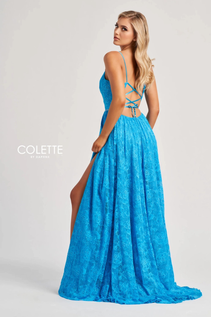 Colette by Daphne CL8010 Glitter Tulle Satin Lining Dress