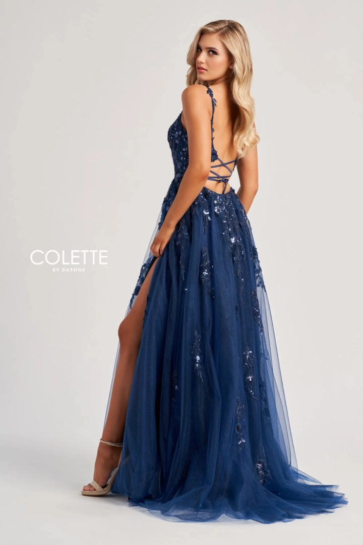 Colette by Daphne CL8060 Glitter Tulle Satin Lining Dress