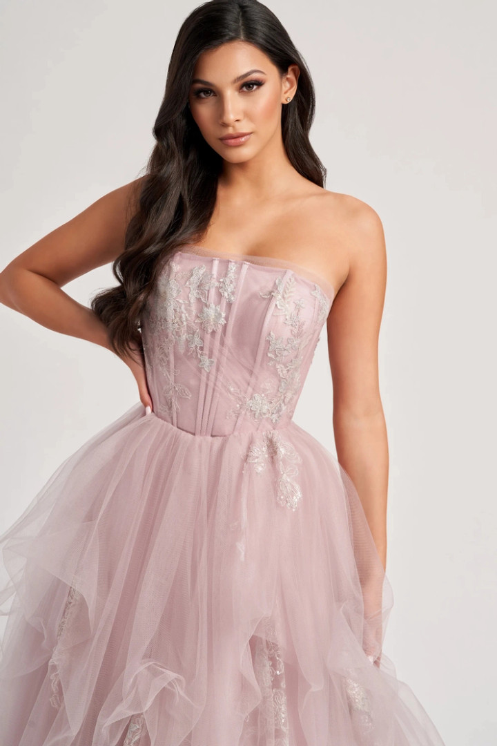 Colette by Daphne CL8120 Sequin Applique Satin Lining Dress