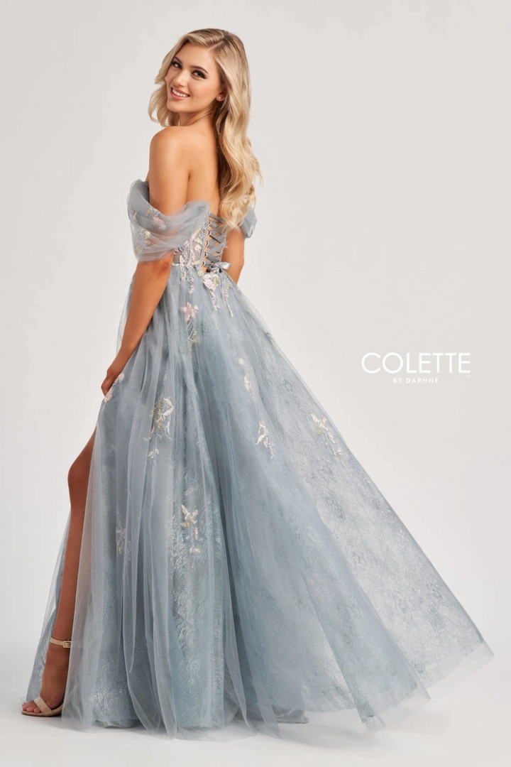 Colette by Daphne CL8150 Glitter Lace Satin Lining Dress