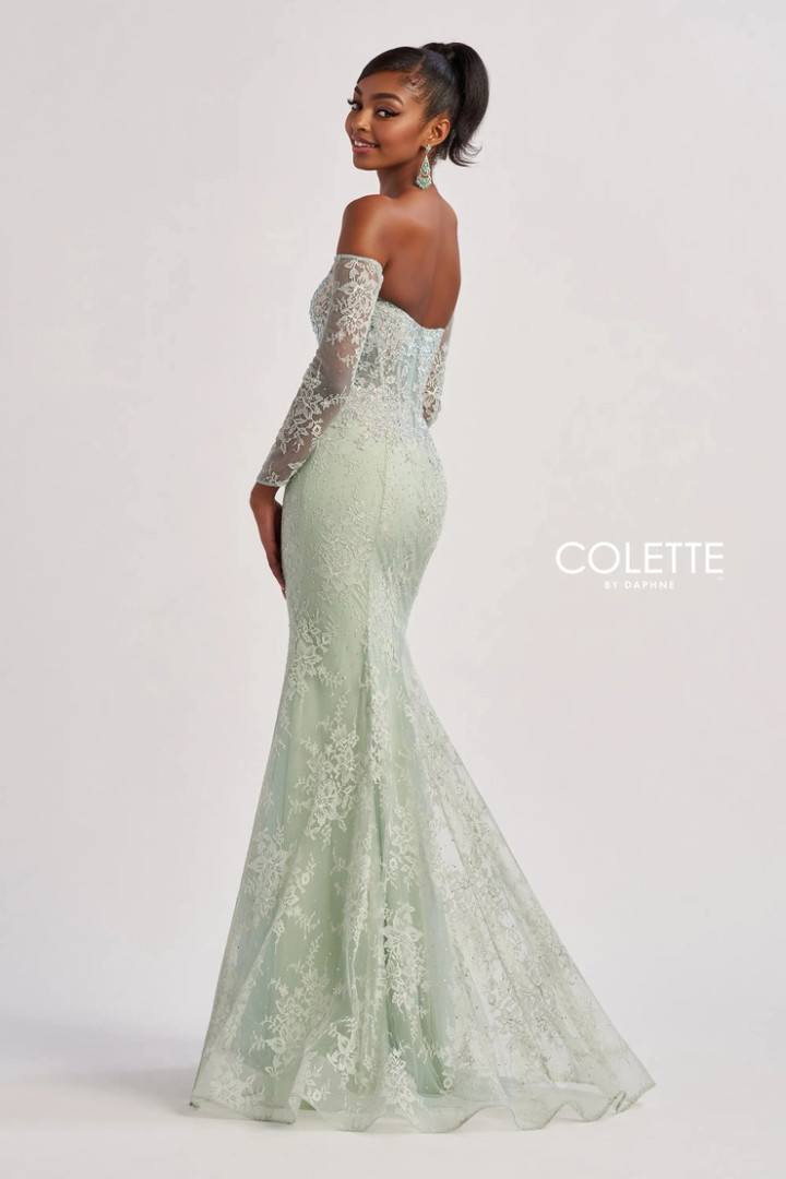 Colette by Daphne CL8415 Allover Lace Stretch Lining Dress