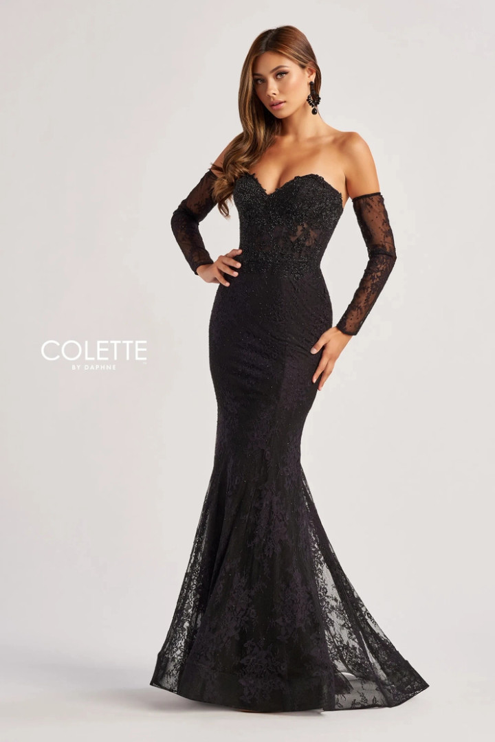 Colette by Daphne CL8415 Allover Lace Stretch Lining Dress