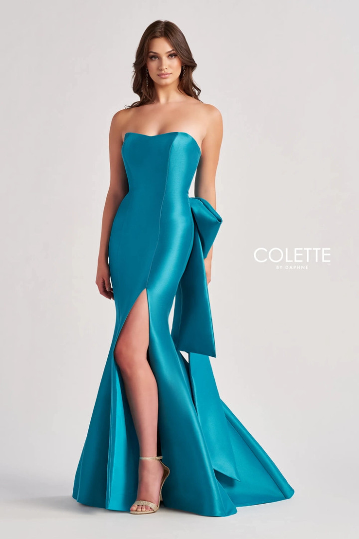 Colette by Daphne CL8470 Mikado Horsehair Strapless Dress