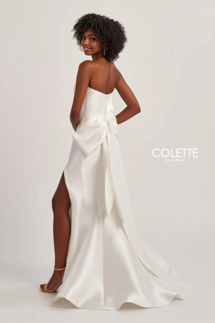 Colette by Daphne CL8470 Mikado Horsehair Strapless Dress