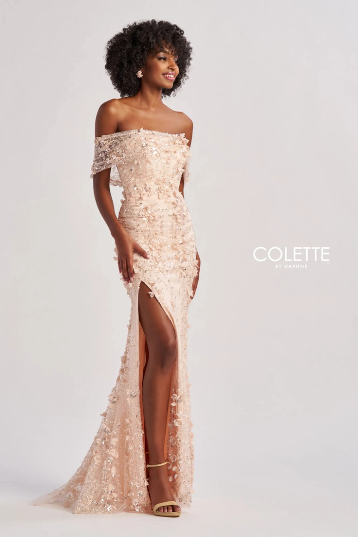 Colette by Daphne CL8530 Beads Embroidery Sequin Tulle Dress