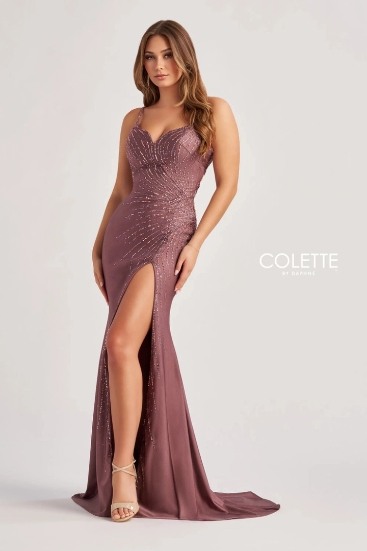 Colette by Daphne CL8555 Stretch Jersey Stretch Lining Dress
