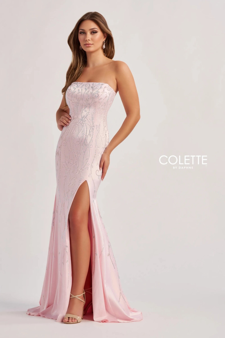 Colette by Daphne CL8570 Stretch Satin Stretch Lining Dress