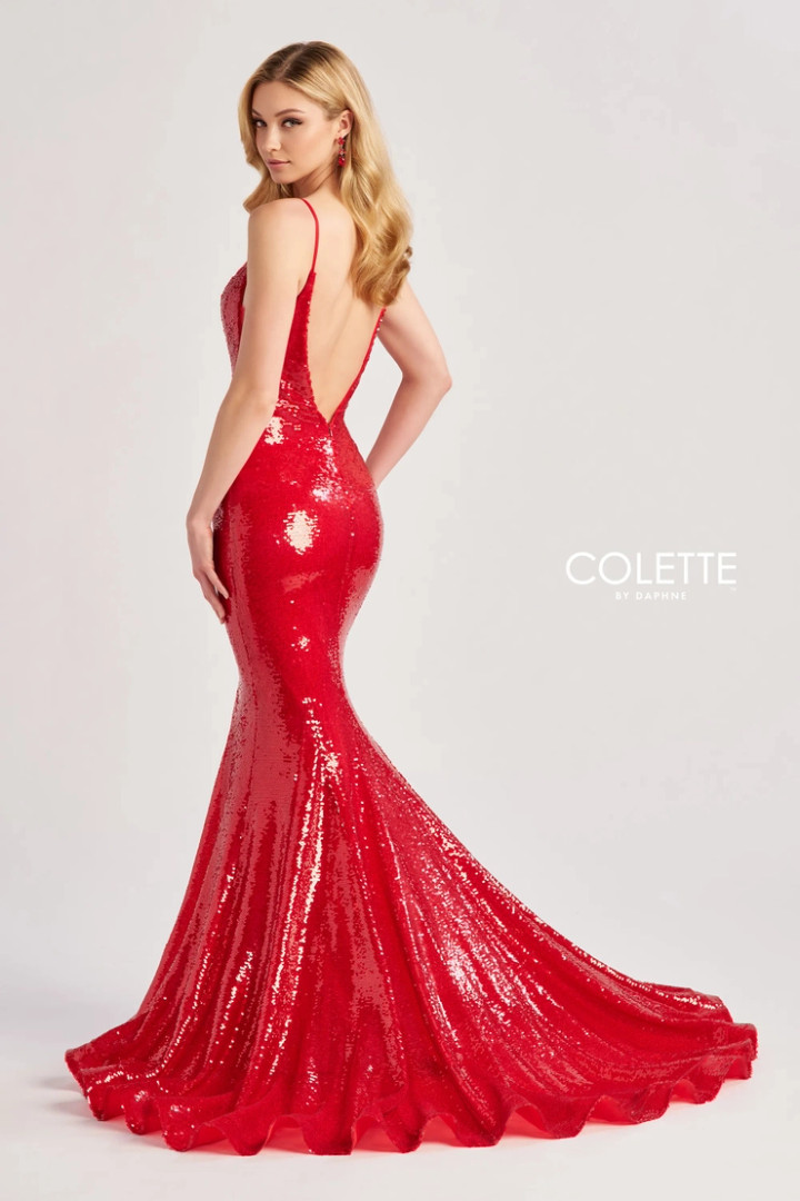 Colette by Daphne CL8615 Stretch Sequin Stretch Lining Dress