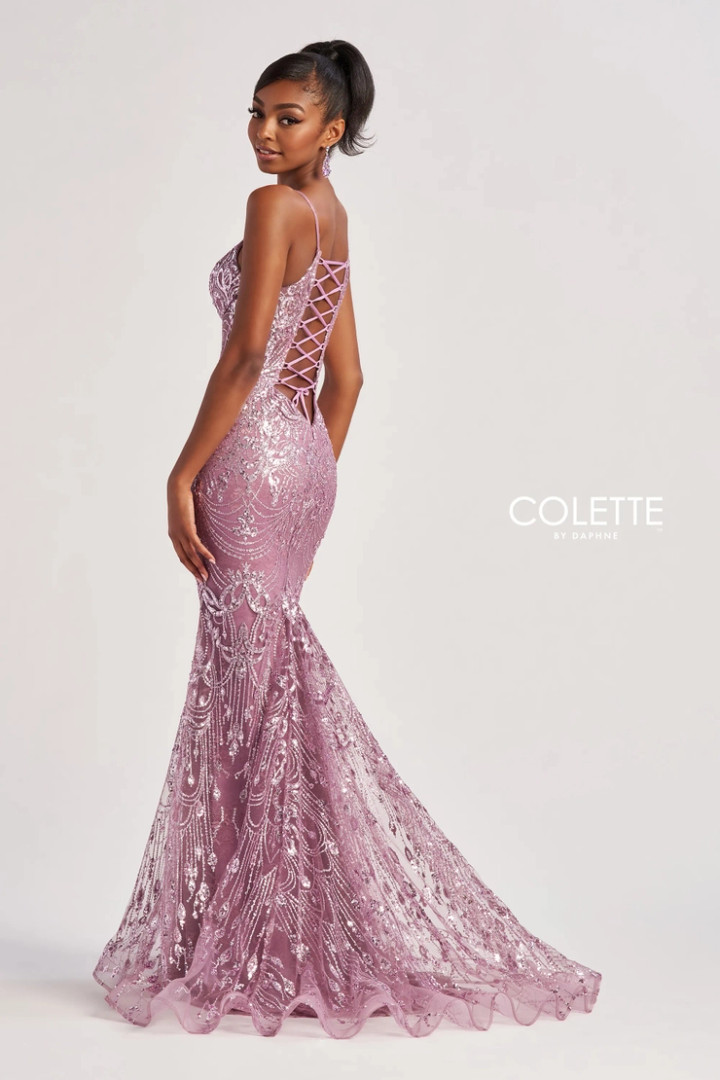 Colette by Daphne CL8630 Allover Lace Stretch Lining Dress