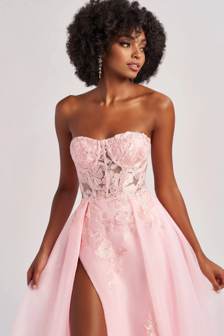 Colette by Daphne CL8660 Organza Tulle Jersey Lining Dress