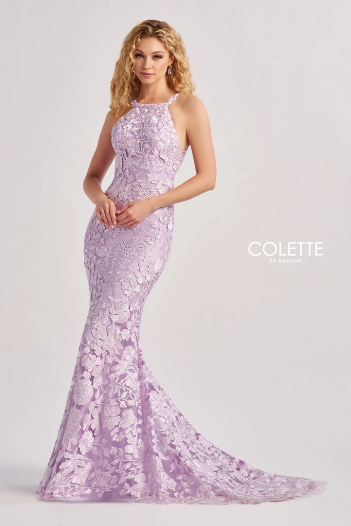 Colette by Daphne CL8665 Novelty Lace Stretch Lining Dress