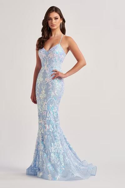 Colette by Daphne LC9015 Stretch Sequin Mesh Lining Dress