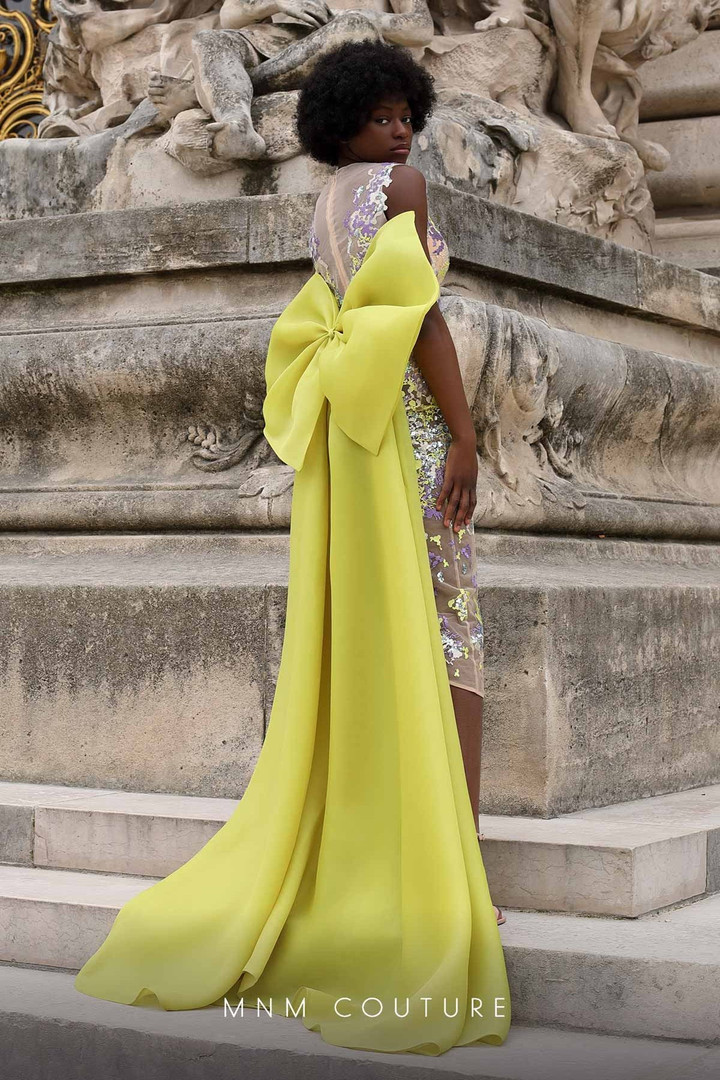 MNM Couture K4062 Embroidery Sleeveless Fitted Long Dress