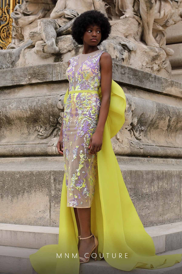 MNM Couture K4062 Embroidery Sleeveless Fitted Long Dress