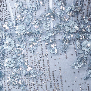 Dancing Queen 4479 Embroidery Beaded Long Sleeve Prom Dress