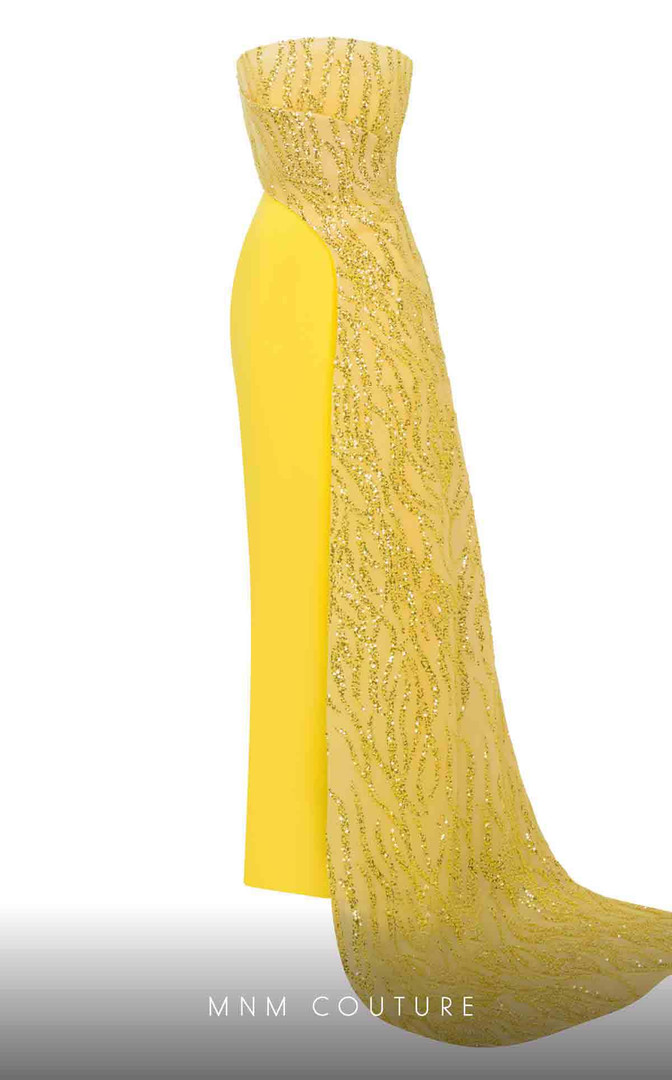 MNM Couture B1116 Off-shoulder Sleeveless Open Back Dress