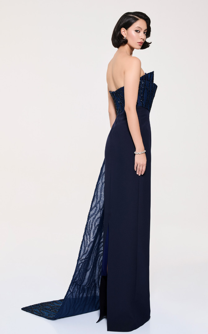 MNM Couture B1116 Off-shoulder Sleeveless Open Back Dress