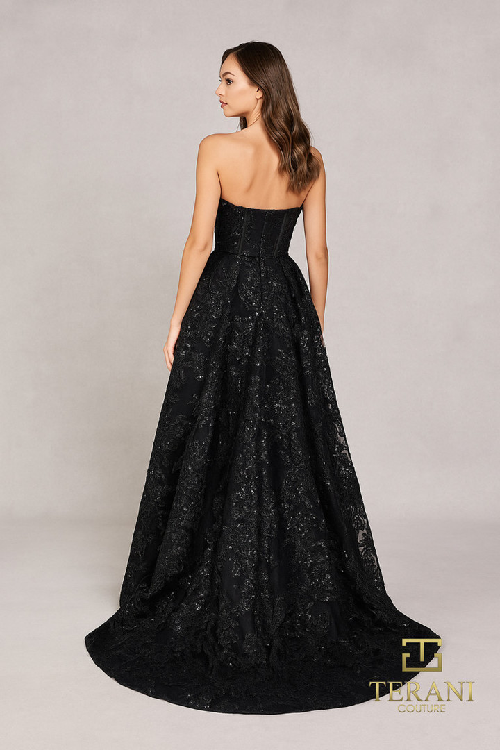 Terani Couture 252E5134 Mikado Sweetheart Strapless Dress