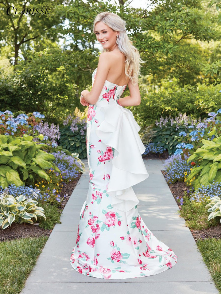 Clarisse 3424 Mikado Strapless Sweetheart Neckline Dress