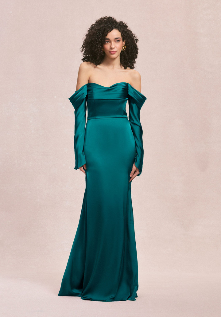 Morilee Bridesmaid 31247 Luxe Satin Sweetheart Neck Dress