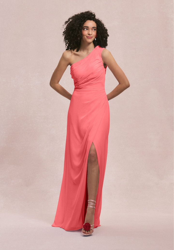 Morilee Bridesmaid 31254 Chiffon One Shoulder A-line Dress
