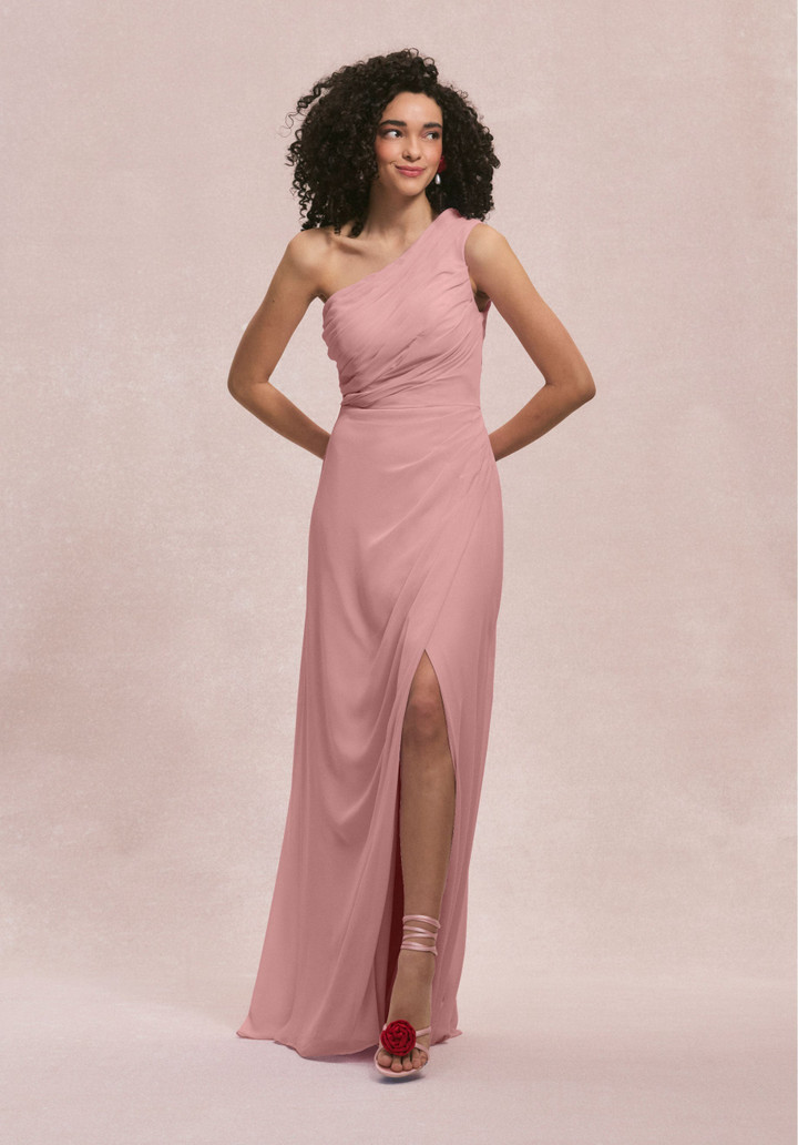Morilee Bridesmaid 31254 Chiffon One Shoulder A-line Dress