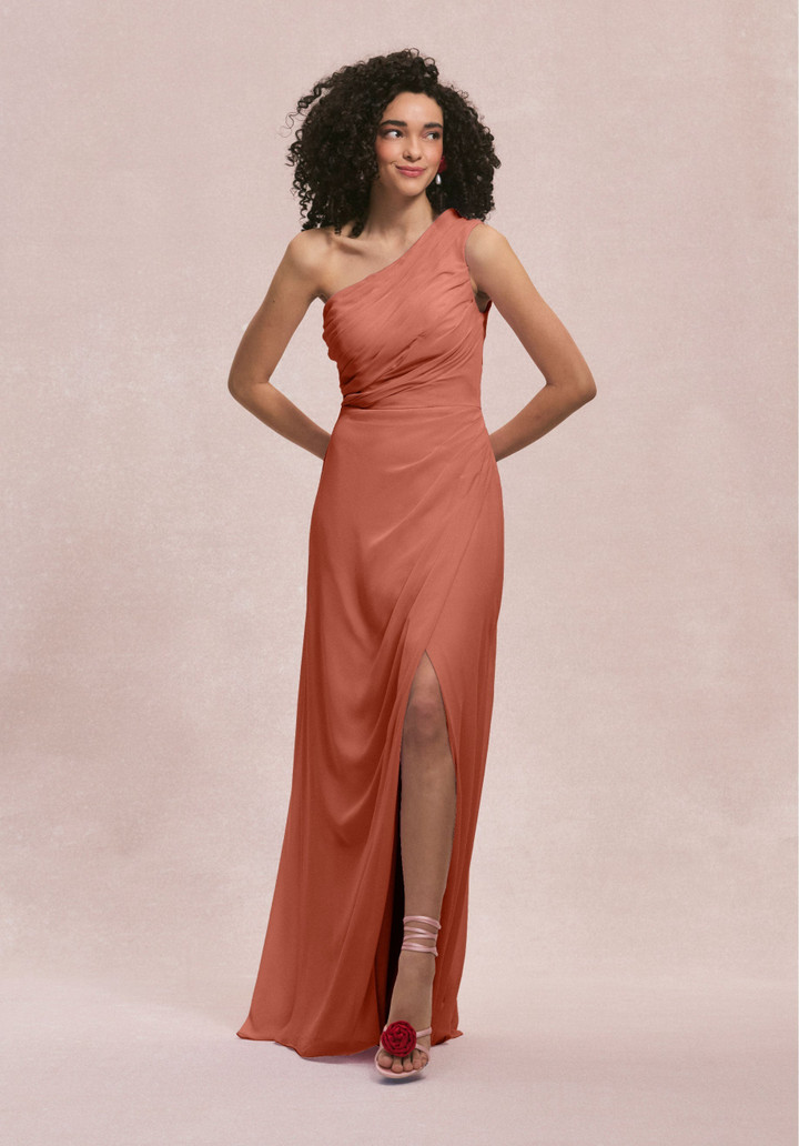 Morilee Bridesmaid 31254 Chiffon One Shoulder A-line Dress
