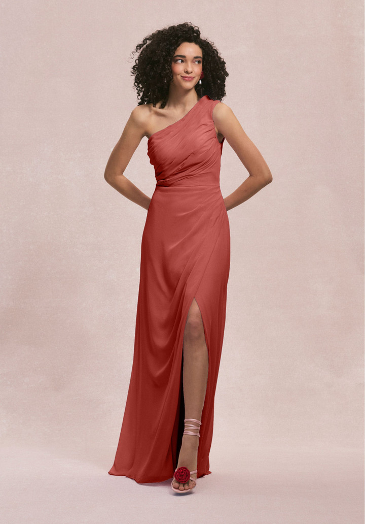 Morilee Bridesmaid 31254 Chiffon One Shoulder A-line Dress