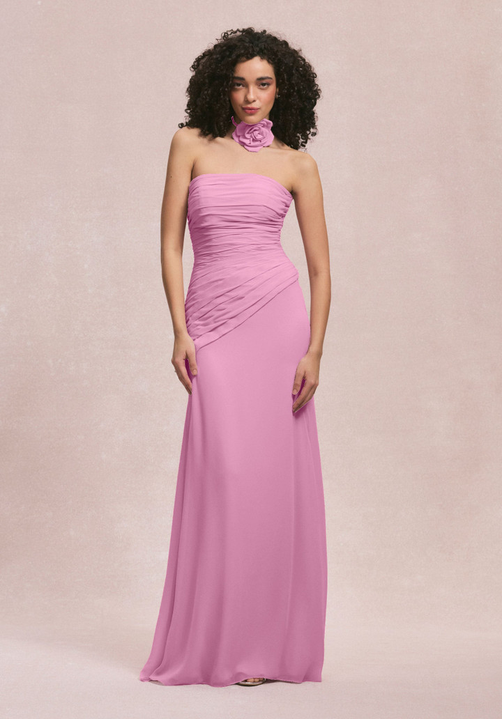 Morilee Bridesmaids 31255 Chiffon Strapless Straight Dress
