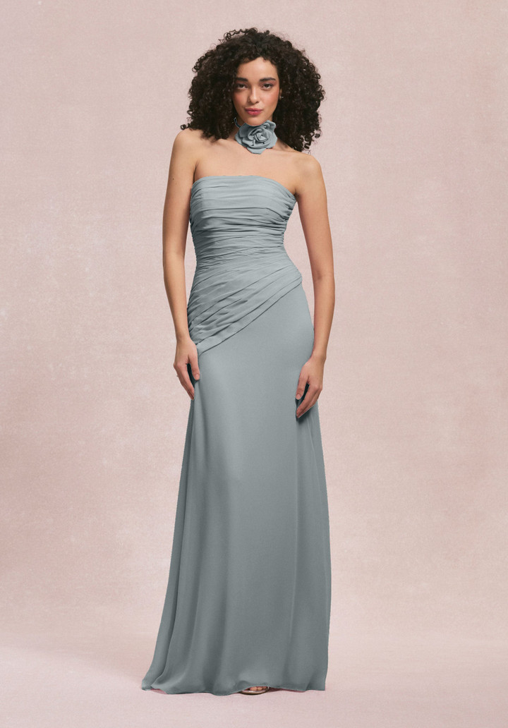 Morilee Bridesmaids 31255 Chiffon Strapless Straight Dress