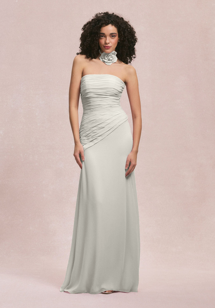Morilee Bridesmaids 31255 Chiffon Strapless Straight Dress