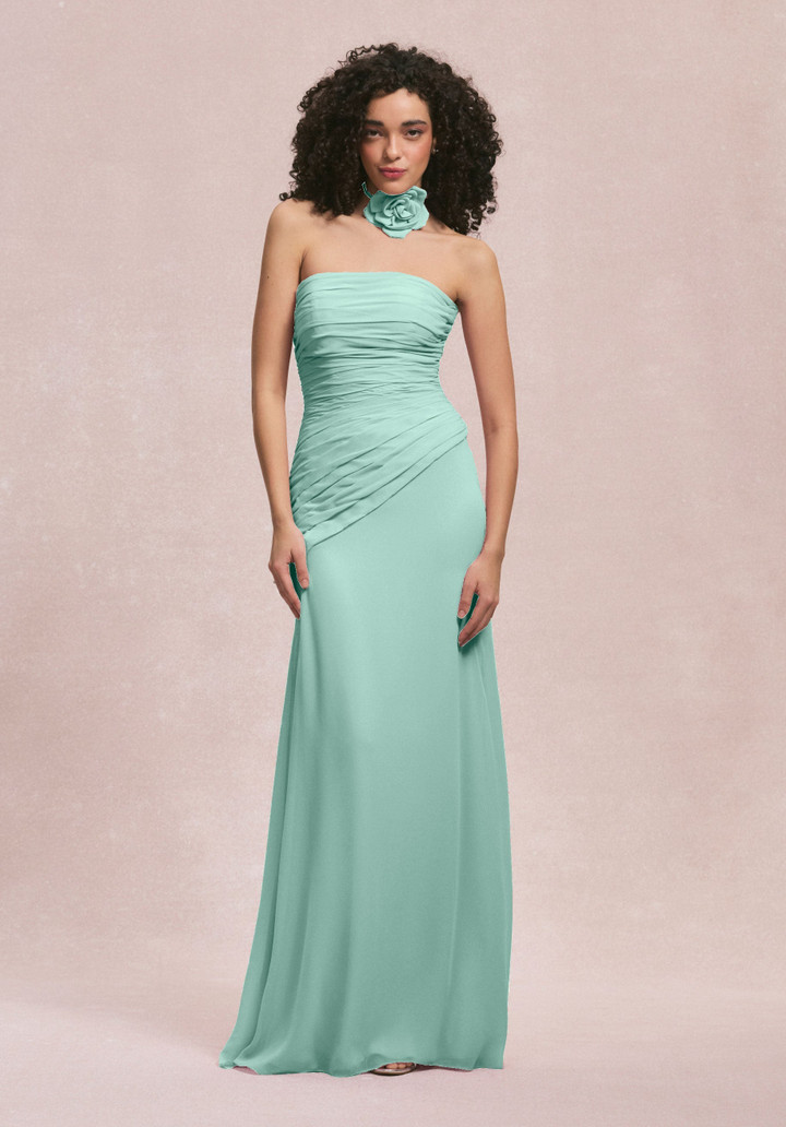Morilee Bridesmaids 31255 Chiffon Strapless Straight Dress
