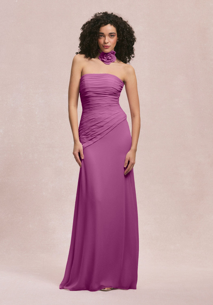 Morilee Bridesmaids 31255 Chiffon Strapless Straight Dress