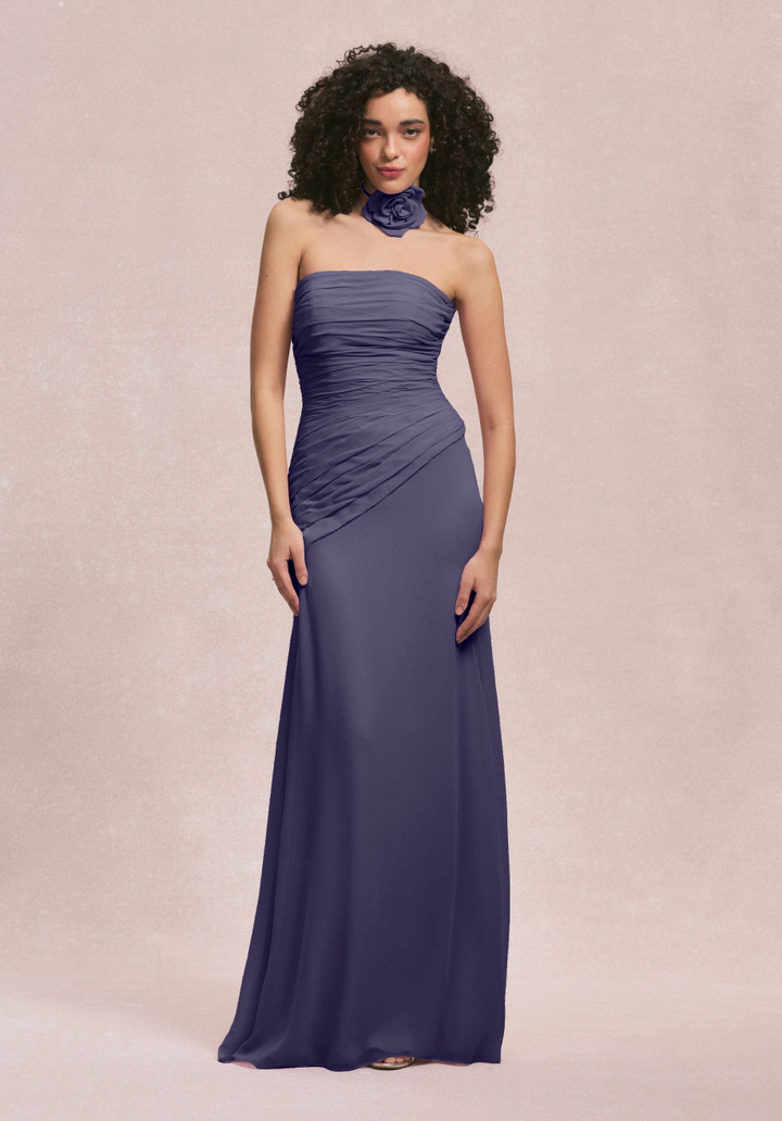 Morilee Bridesmaids 31255 Chiffon Strapless Straight Dress