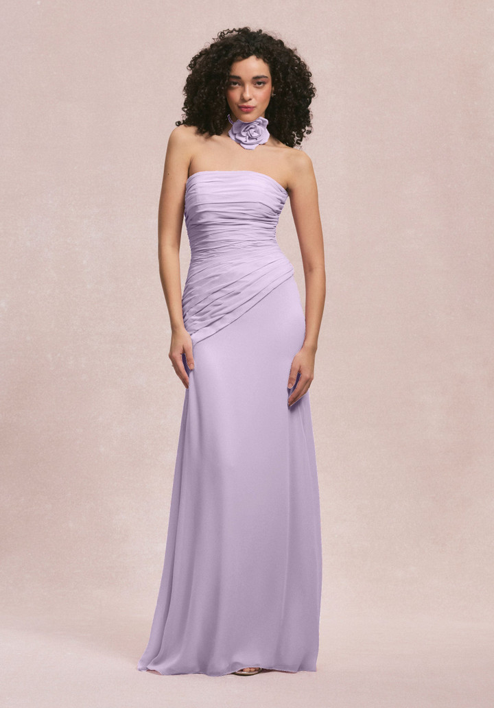 Morilee Bridesmaids 31255 Chiffon Strapless Straight Dress