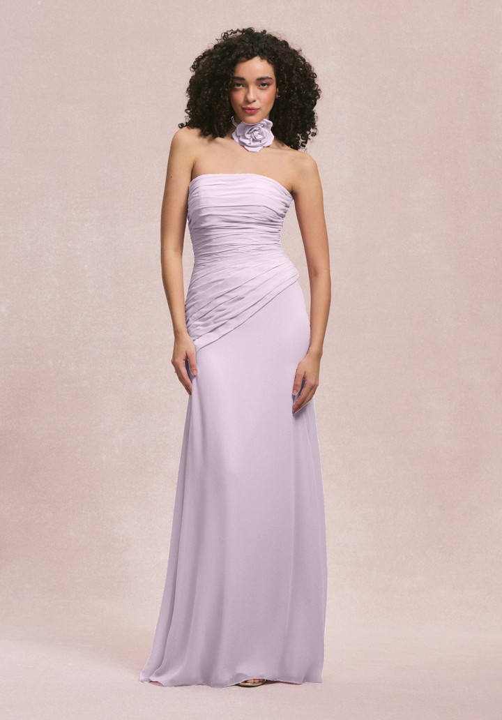 Morilee Bridesmaids 31255 Chiffon Strapless Straight Dress