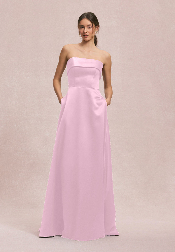 Morilee Bridesmaids 31256 Satin Strapless Straight Dress