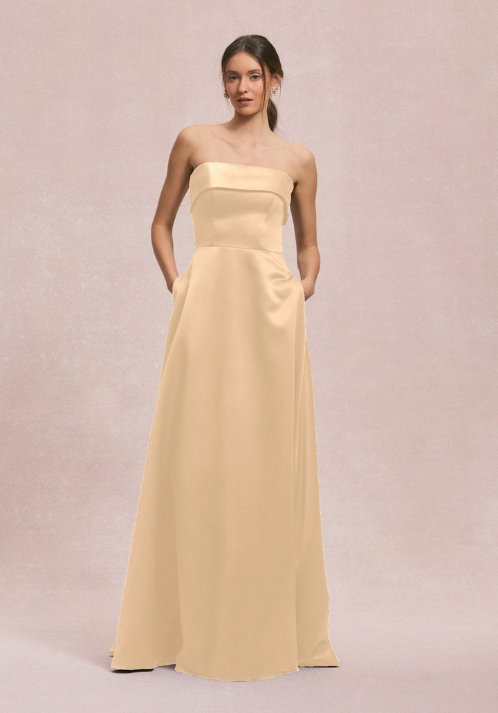 Morilee Bridesmaids 31256 Satin Strapless Straight Dress