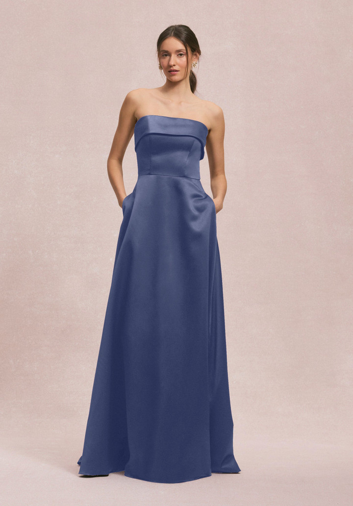 Morilee Bridesmaid 31256 Satin Strapless Straight Dress