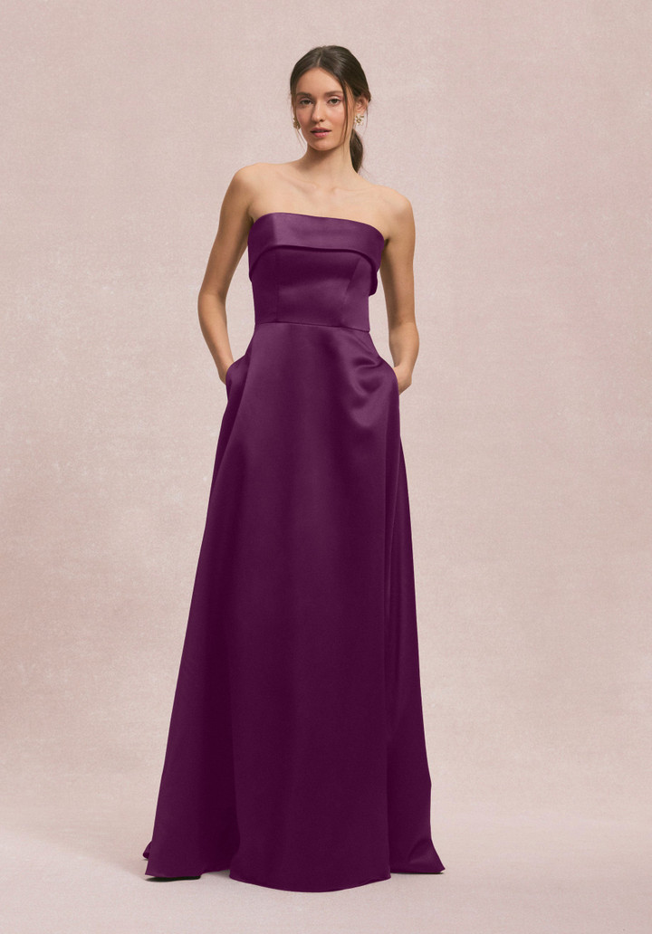 Morilee Bridesmaid 31256 Satin Strapless Straight Dress