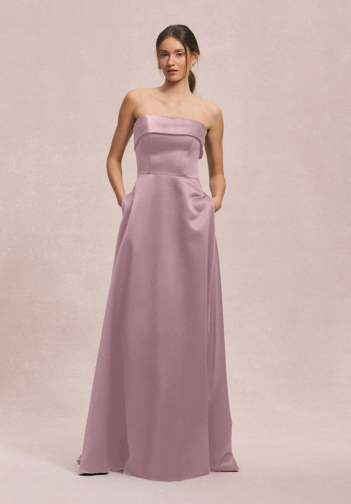 Morilee Bridesmaid 31256 Satin Strapless Straight Dress