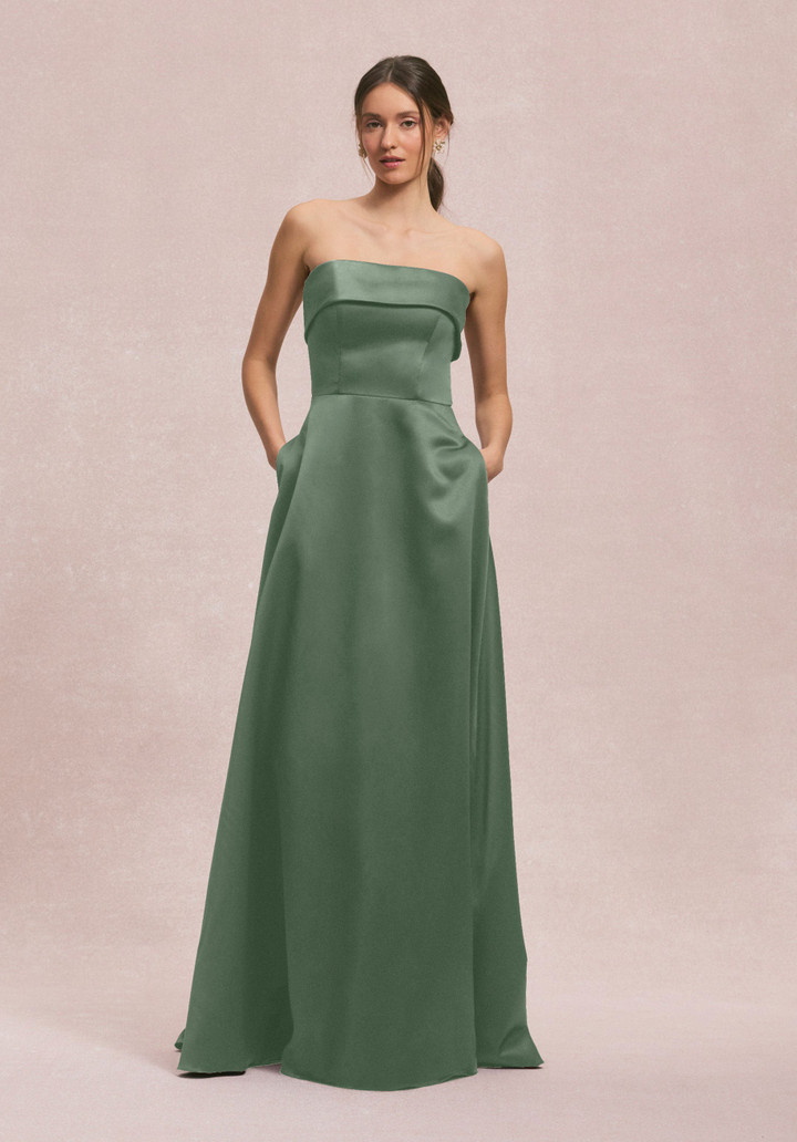 Morilee Bridesmaids 31256 Satin Strapless Straight Dress