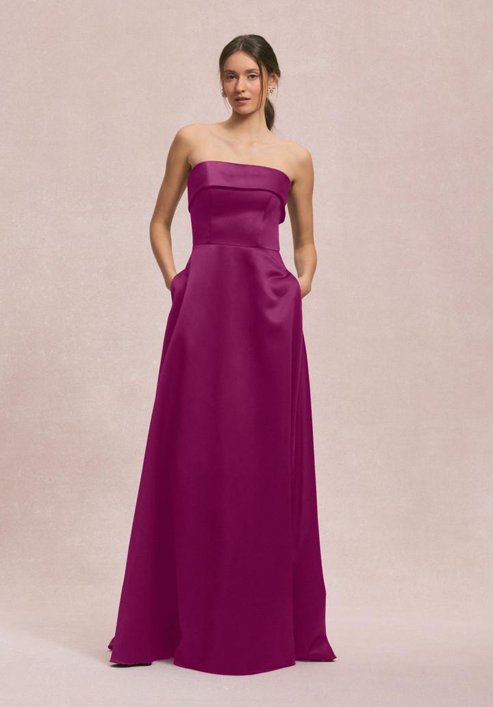Morilee Bridesmaids 31256 Satin Strapless Straight Dress