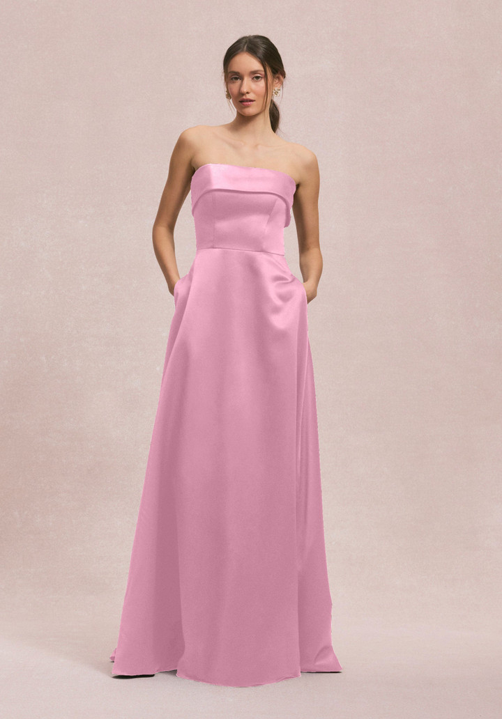 Morilee Bridesmaids 31256 Satin Strapless Straight Dress