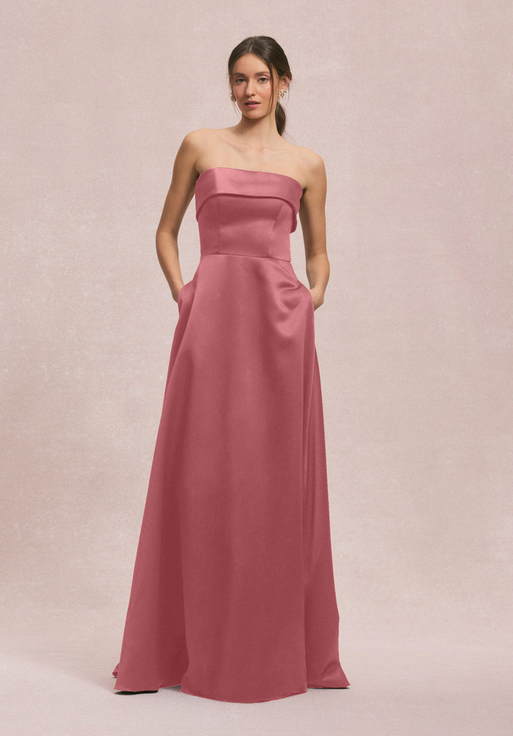 Morilee Bridesmaids 31256 Satin Strapless Straight Dress