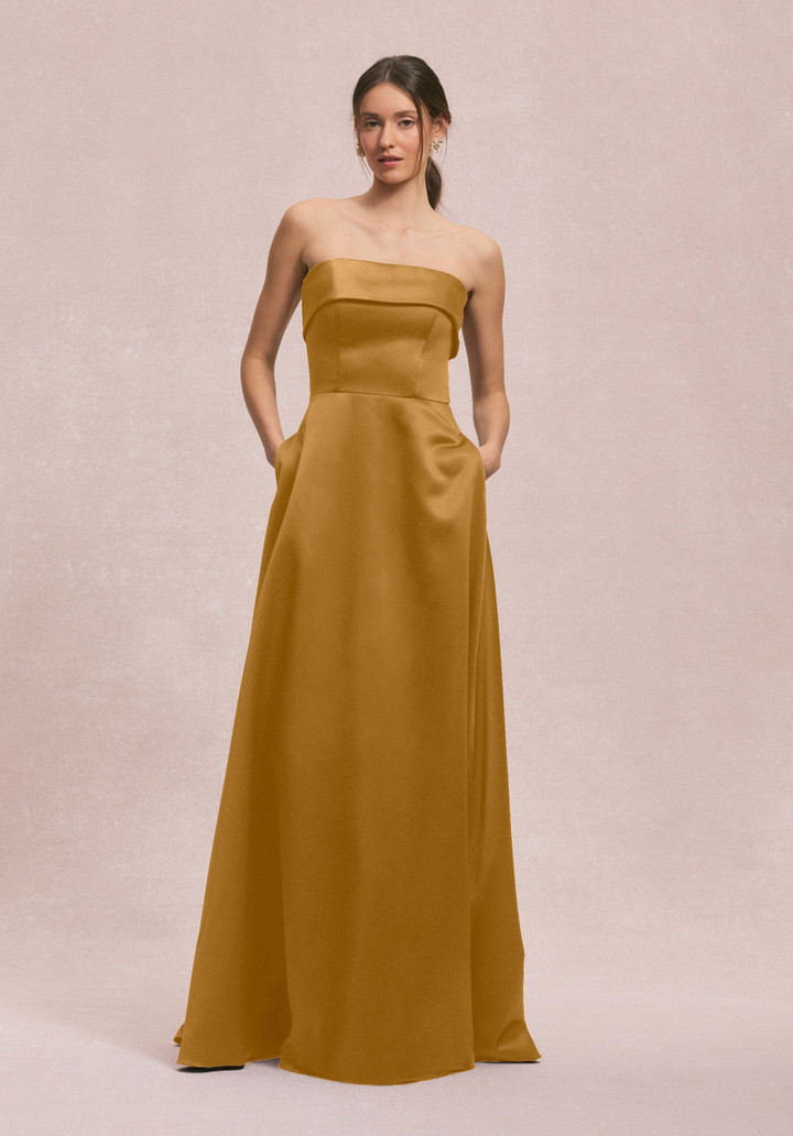 Morilee Bridesmaids 31256 Satin Strapless Straight Dress
